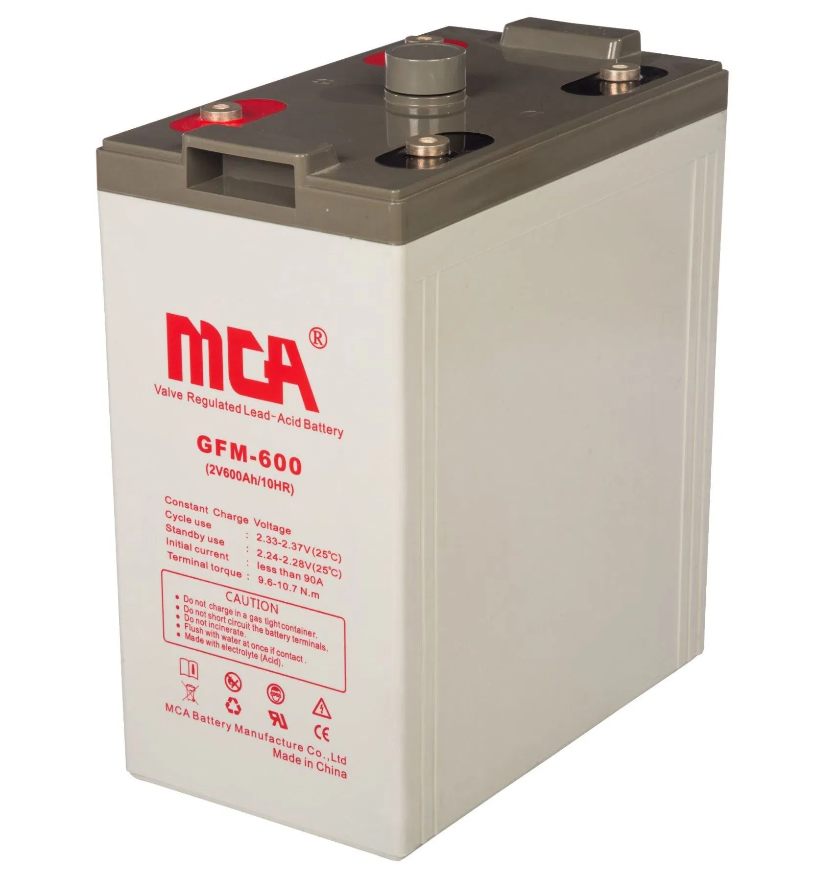 2V 600ah Telecom System/Data Center Backup Power/Standby Battery