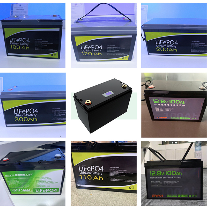 12V 24V 48V 100ah 150ah 200ah Lithium Battery Pack High Discharge Rate LiFePO4 Battery for Solar Storage/Inverter/Electric Vehicle/Vessel