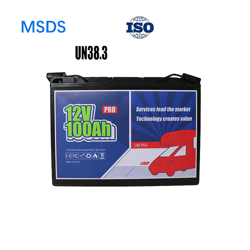 10 Year Life 12V 100ah LiFePO4 Lithium Battery Built in 100A BMS for RV Solar Power System Marine off Grid