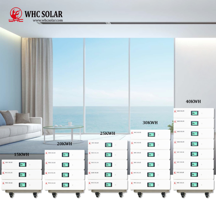 Whc High Voltage Stacked Lithium Battery Modular Design 51.2V400ah LiFePO4 Battery Pack