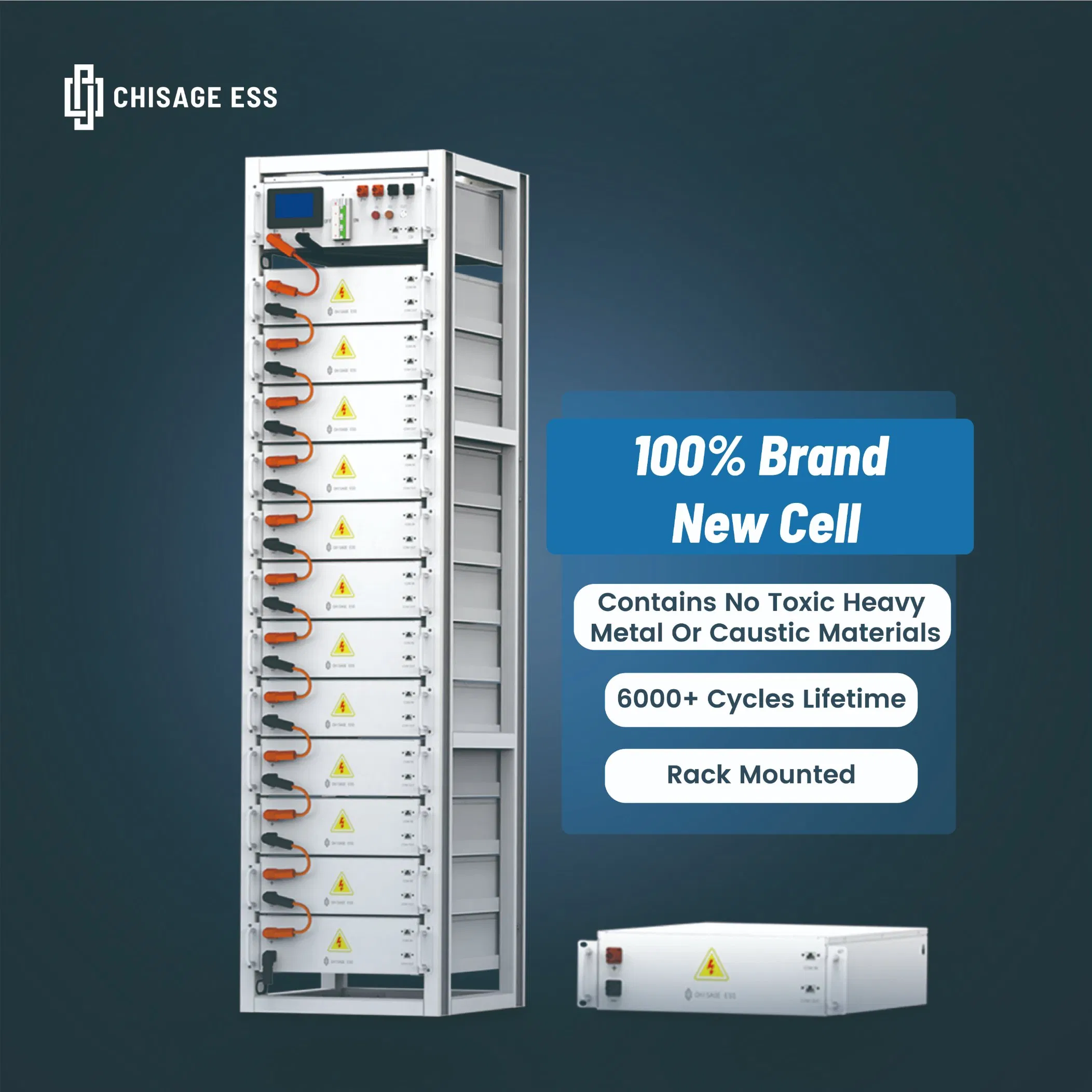High Voltage Energy Storage Battery 61kwh Stacked Lithium Battery