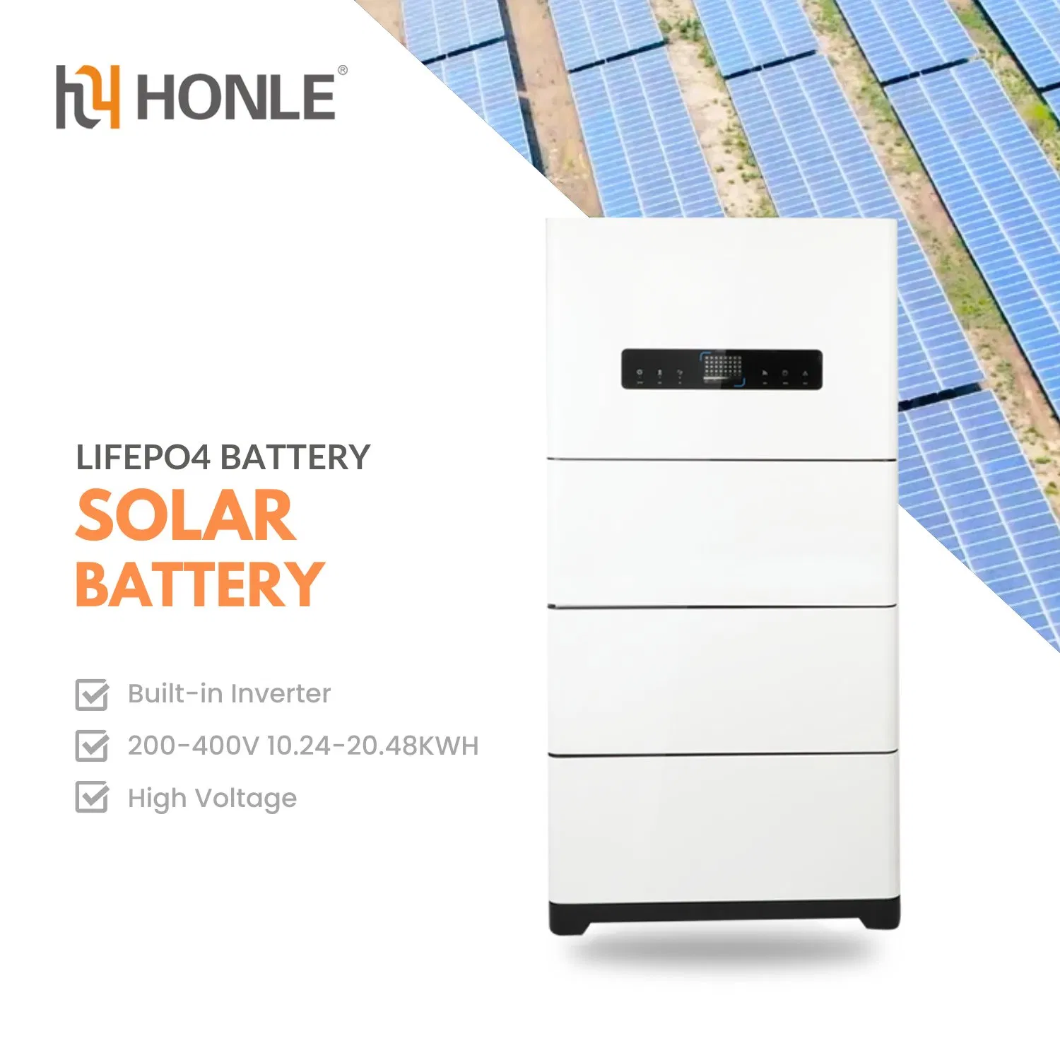 Factory Price Home Energy Storage System Built-in Inverter Lithium Ion Battery 200V 300V 400V High Voltage Solar Battery