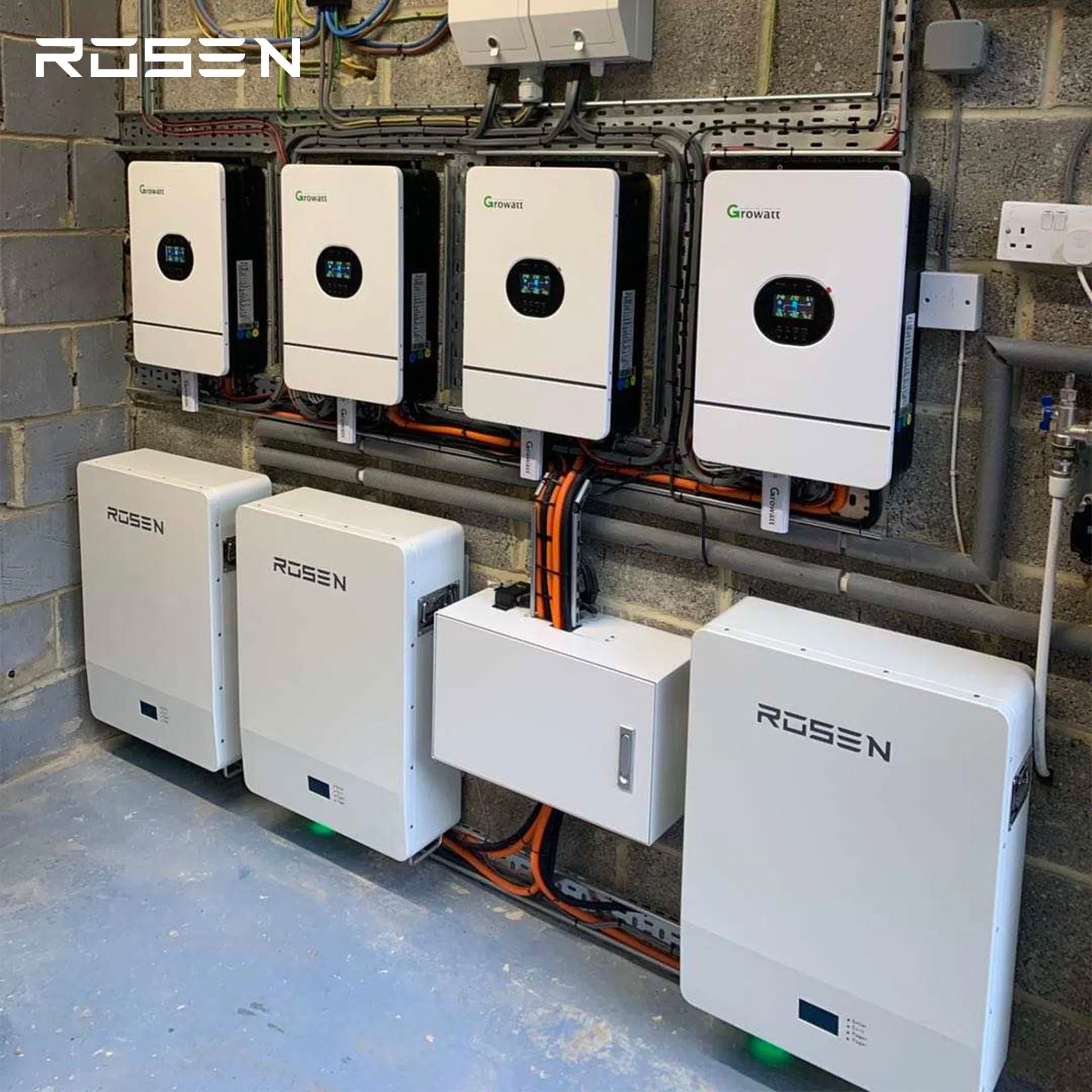 Rosenpv 48V 200ah Batterie Solaire Lithium Iron Phosphate Battery Solar Storage