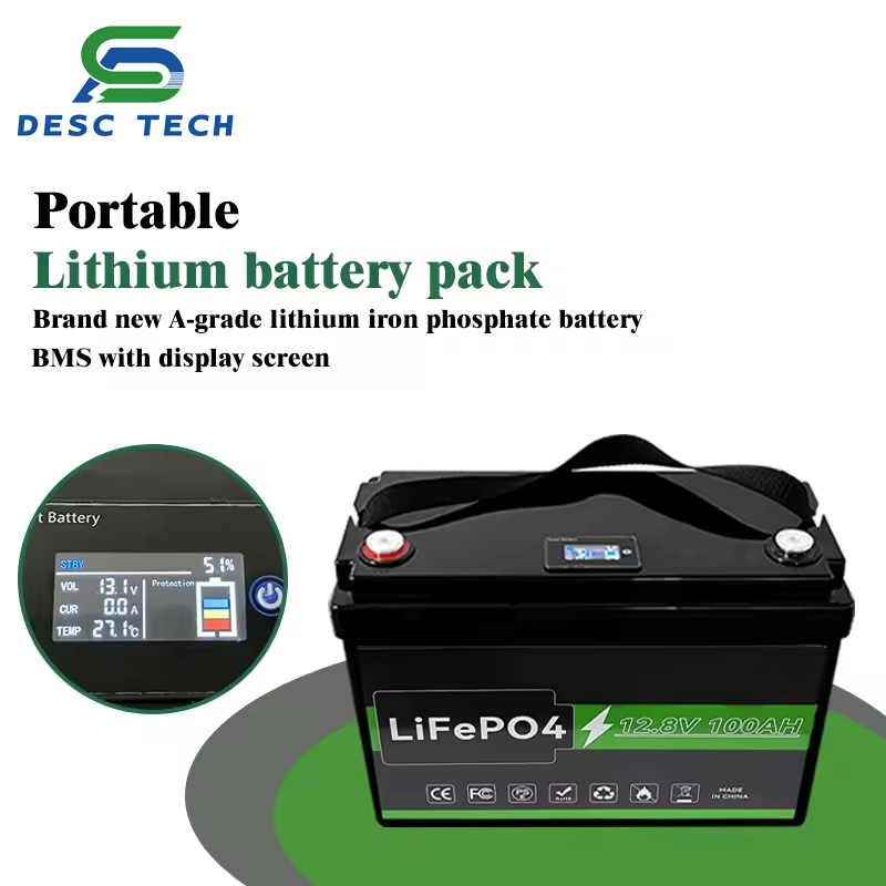 High Performance Lithium Ion Batteries 12V 10ah 20ah 30ah 50ah 100ah 150ah 200ah 12.8V LiFePO4 Battery Smart BMS 4s 12V LiFePO4
