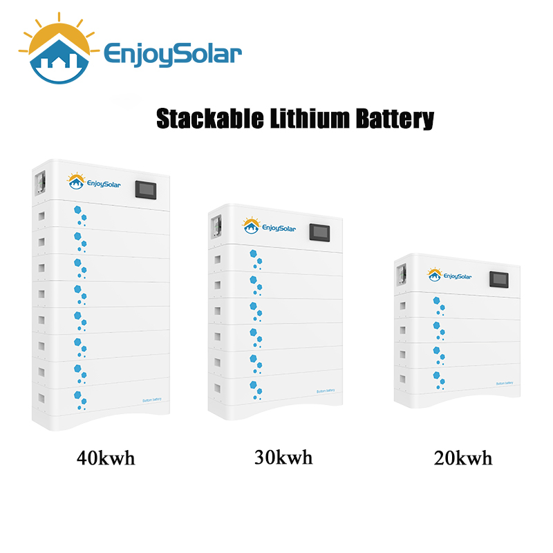 20kwh Lithium Ion Battery High Voltage 30kwh Stackable LiFePO4 Cell Battery Bank