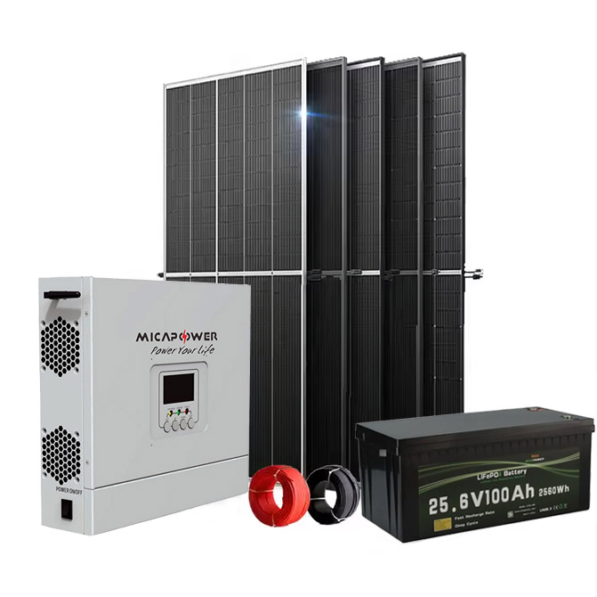 Mica 3kwh off-Grid Solar Storage System 24V 50ah 100ah 150ah 200ah Lithium LiFePO4 Battery Pack with Inverter for RV/Marine/Home Solar Storage System Ksa