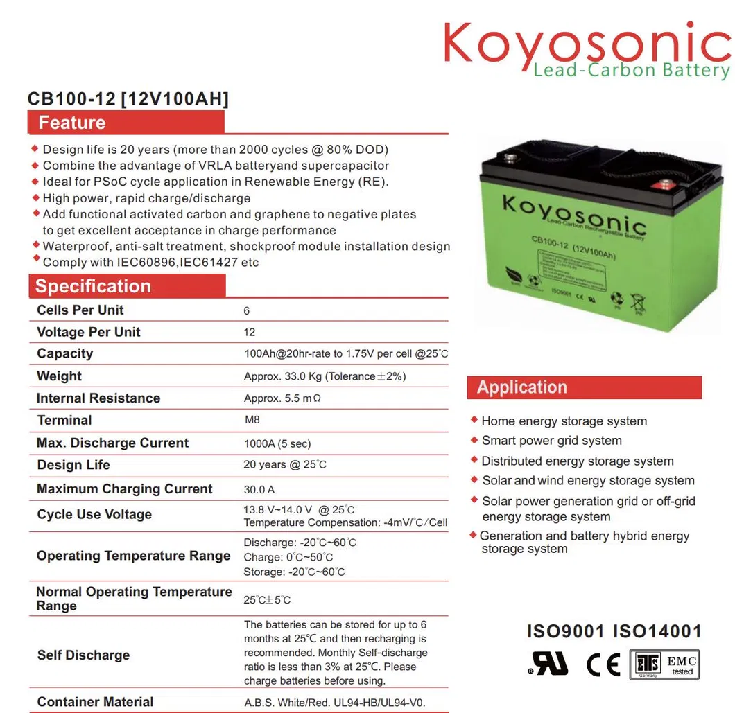 Lead Carbon Battery Design