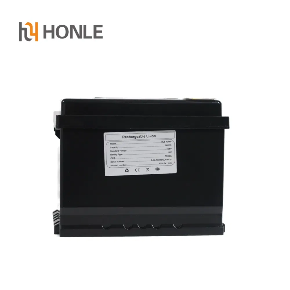 Honle Auto Parts Battery Accesorios Para Coche Lithium Battery 12V 60ah 80ah LiFePO4 Battery with CCA 1400A 1000CCA Electric Vehicle Battery