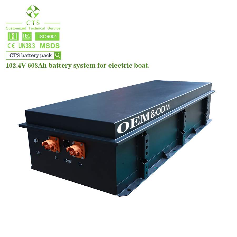 Cts Electric Battery Pack 96V 102V Lithium Ion Battery 20kw 30kw 40kw Battery Pack for EV Boat Marine