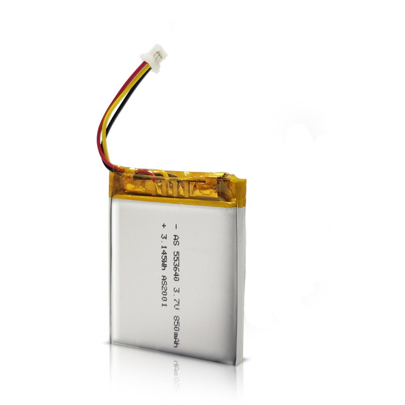 UL CB CCC Kc Un38.3 Wercs CE Certificate Factory Supply Lipo Battery 553640 3.7V 850mAh Lithium Polymer Battery for Electronic Devices