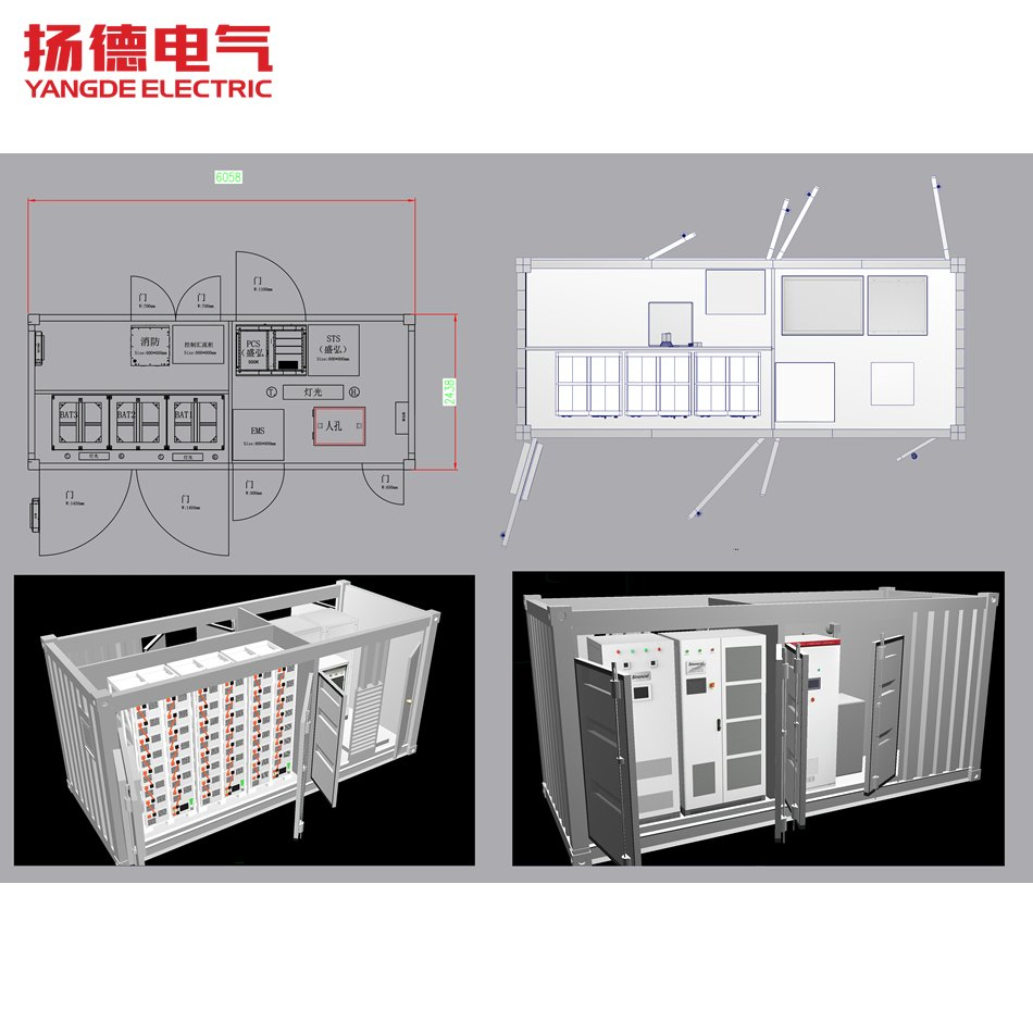 20-Foot Containerized Commercial and Industrial Energy Storage System with Lithium Batteries