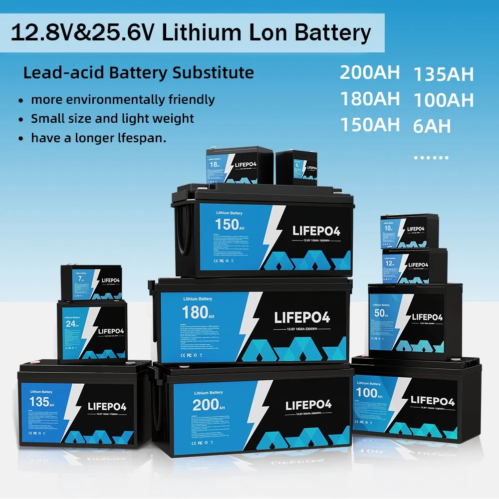 Rechargeable LiFePO4 Pack 12V 100ah Deep Cycle Lithium Iron Phosphate LFP Battery for RV Marine Trolling Motor