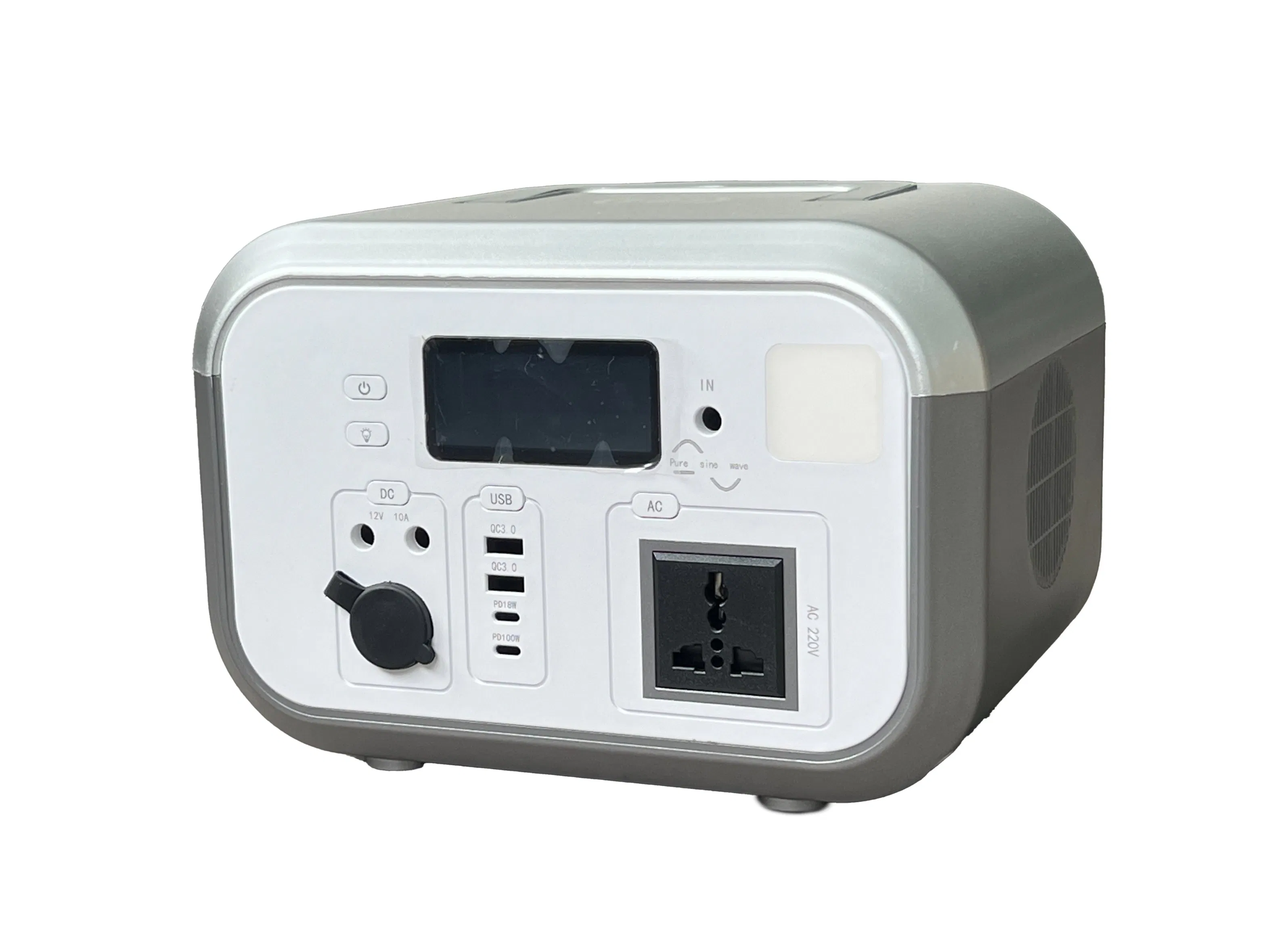 Output USB 3.0-18W Portable Outdoor Energy Storage Power Supply, High-Efficiency Solar Power Adapter, Lithium Iron Phosphate Battery AC Types (Optional) Types