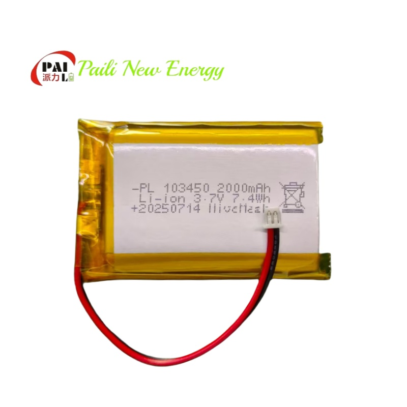 Custom 103450 3.7V Lithium Polymer Battery Rechargeable Li-Polymer Pouch Cell for Portable Devices