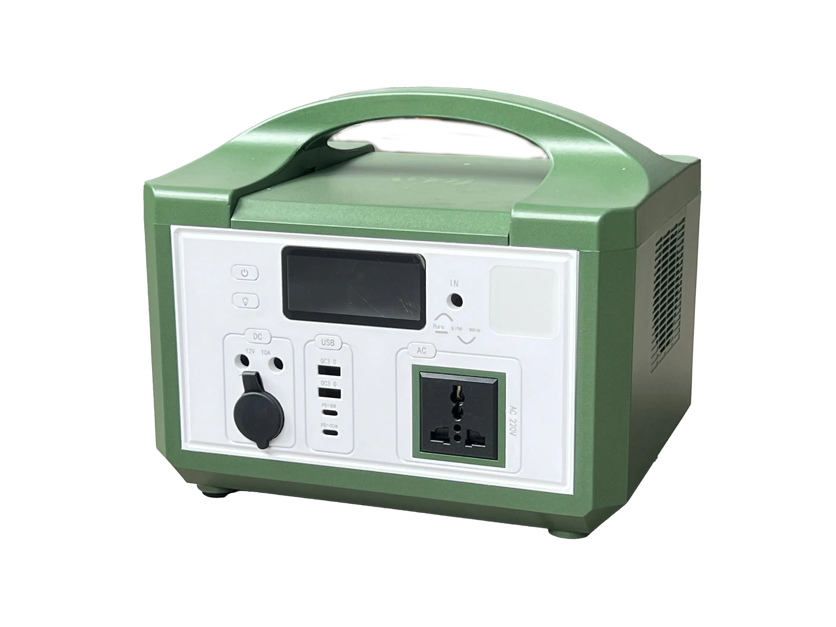 Output USB 3.0-18W Portable Outdoor Energy Storage Power Supply, High-Efficiency Solar Power Adapter, Lithium Iron Phosphate Battery AC Types (Optional) Types