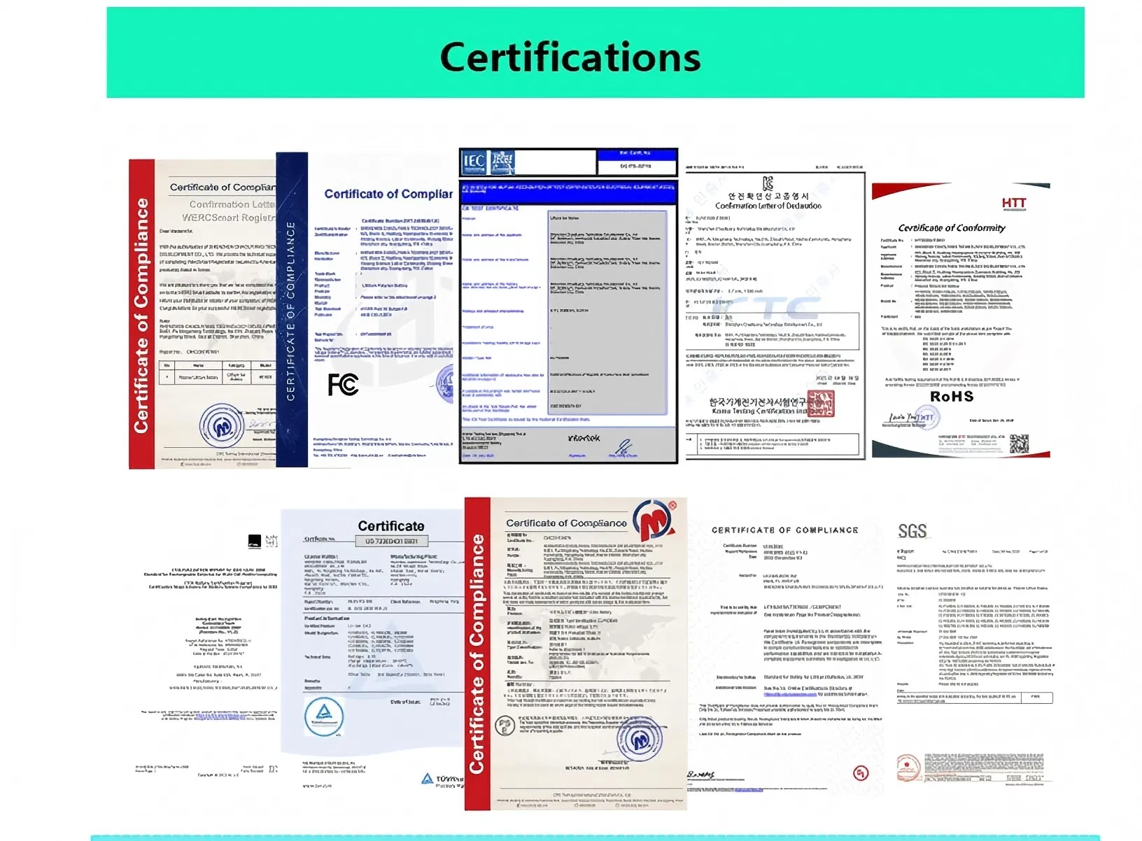 Certifications Display