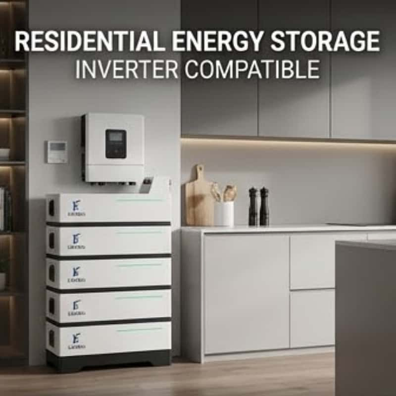 Stackable Battery 15kwh 30kwh Deep Cycle LiFePO4 Energy Storage for Residential Solar Inverter