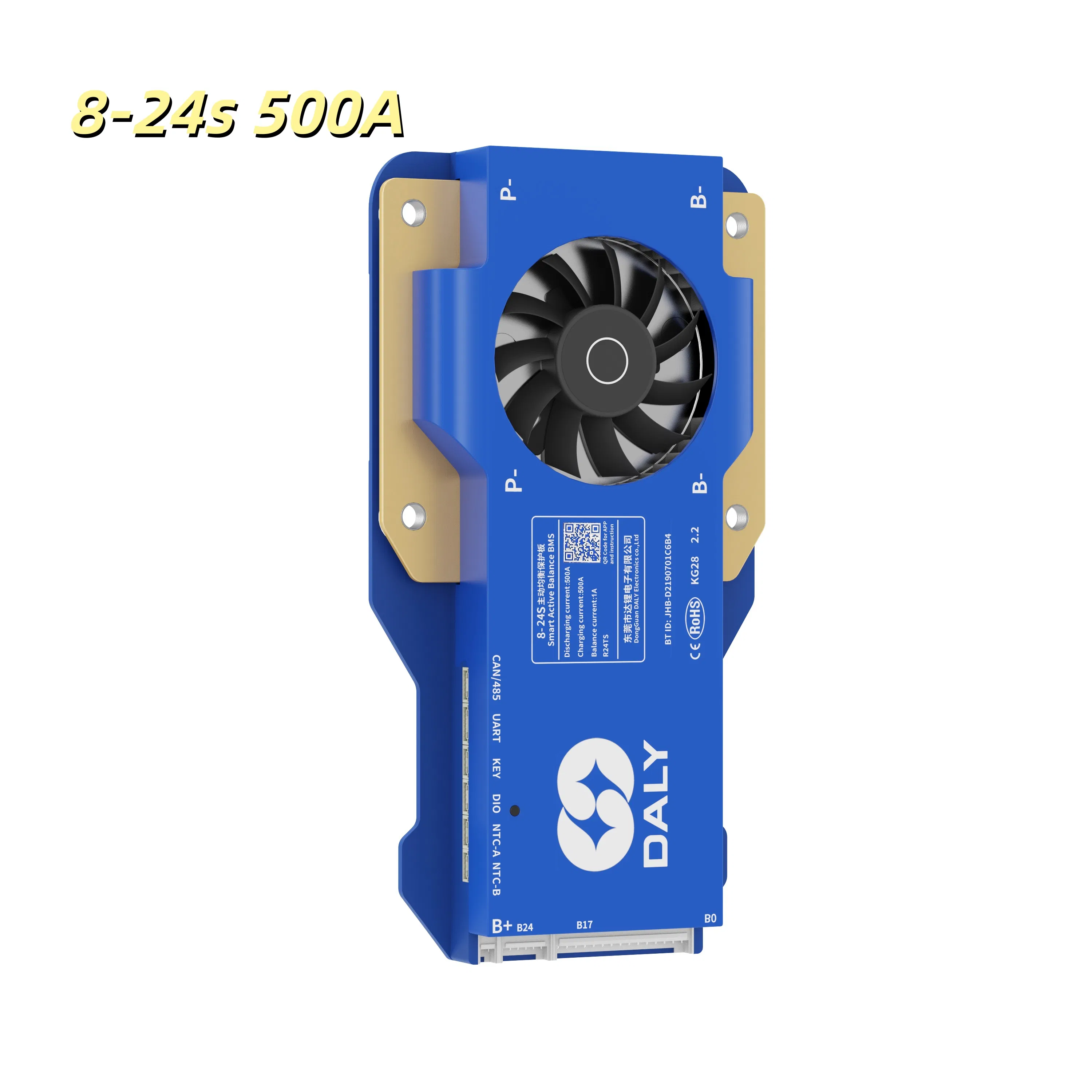 Efficient Battery Management System with Active Balance for 8s-24s