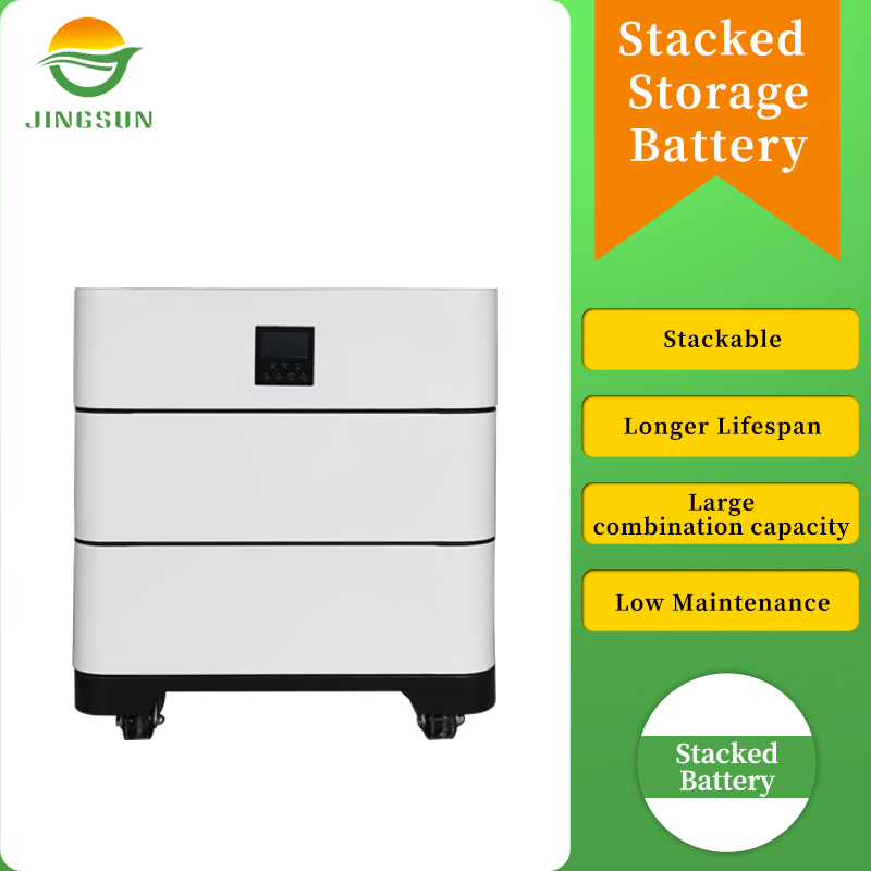 Jingsun Grade a 5.12kwh Stacked Lithium Energy Storage Battery Great IP20 Certified LiFePO4 Lithium Battery Cell