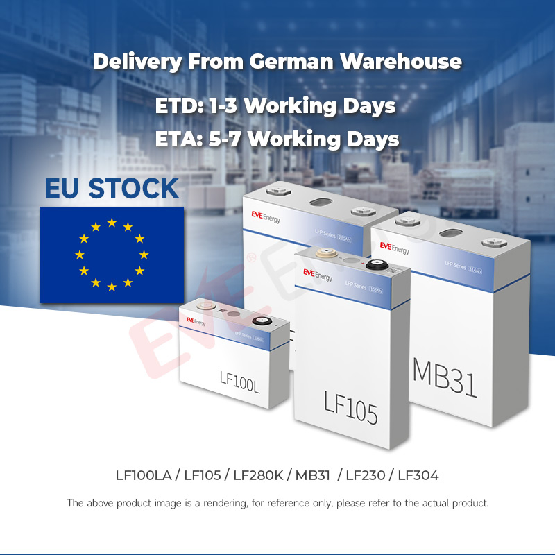 Eve A41 106ah 3.2V Electric Vehicle Home Energy Storage Battery Fast Charge LiFePO4 Battery