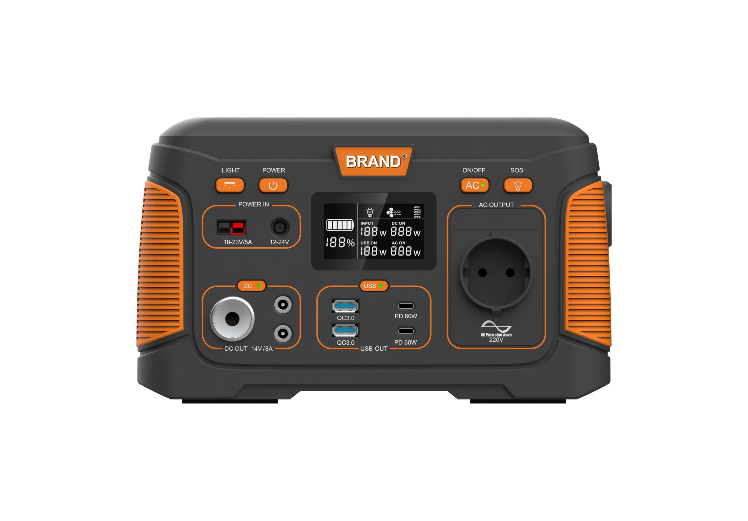 Portable Lithium Battery Solar Rechargeable Energy Power Generator for Camping Manufacturer ODM