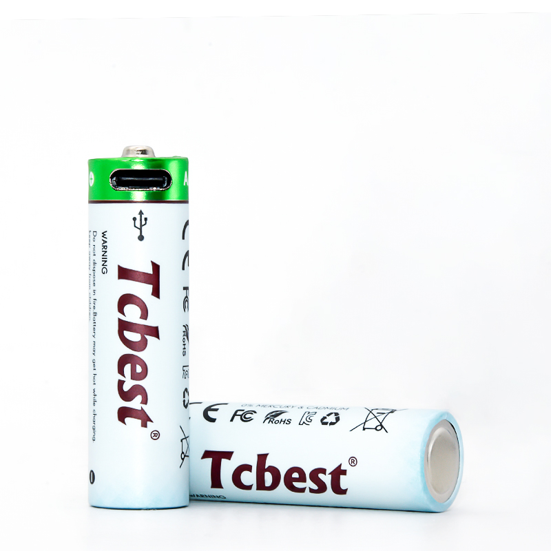 Good Performance Type C 1.5V Lithium Batteries AA AAA Super Charge 2200mwh USB Rechargeable Battery+Charger with Fast Charging Time