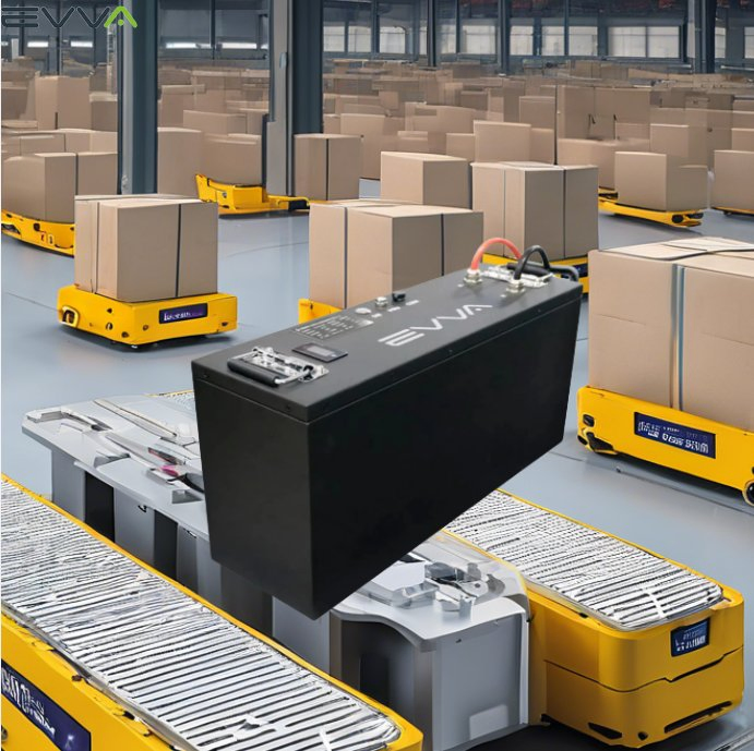 OEM/ODM 24V/48V/72V Lithium Battery Solution for Agv/ AMR Mobile Robot with Fast Charging High Discharge Rate Long Cycle Life Smart BMS
