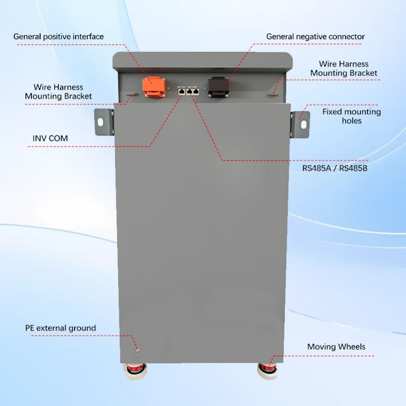 16kwh Mobile Lithium Battery 51.2V 314ah LiFePO4 Portable Solar Battery Rechargeable Power Battery for Home Storage