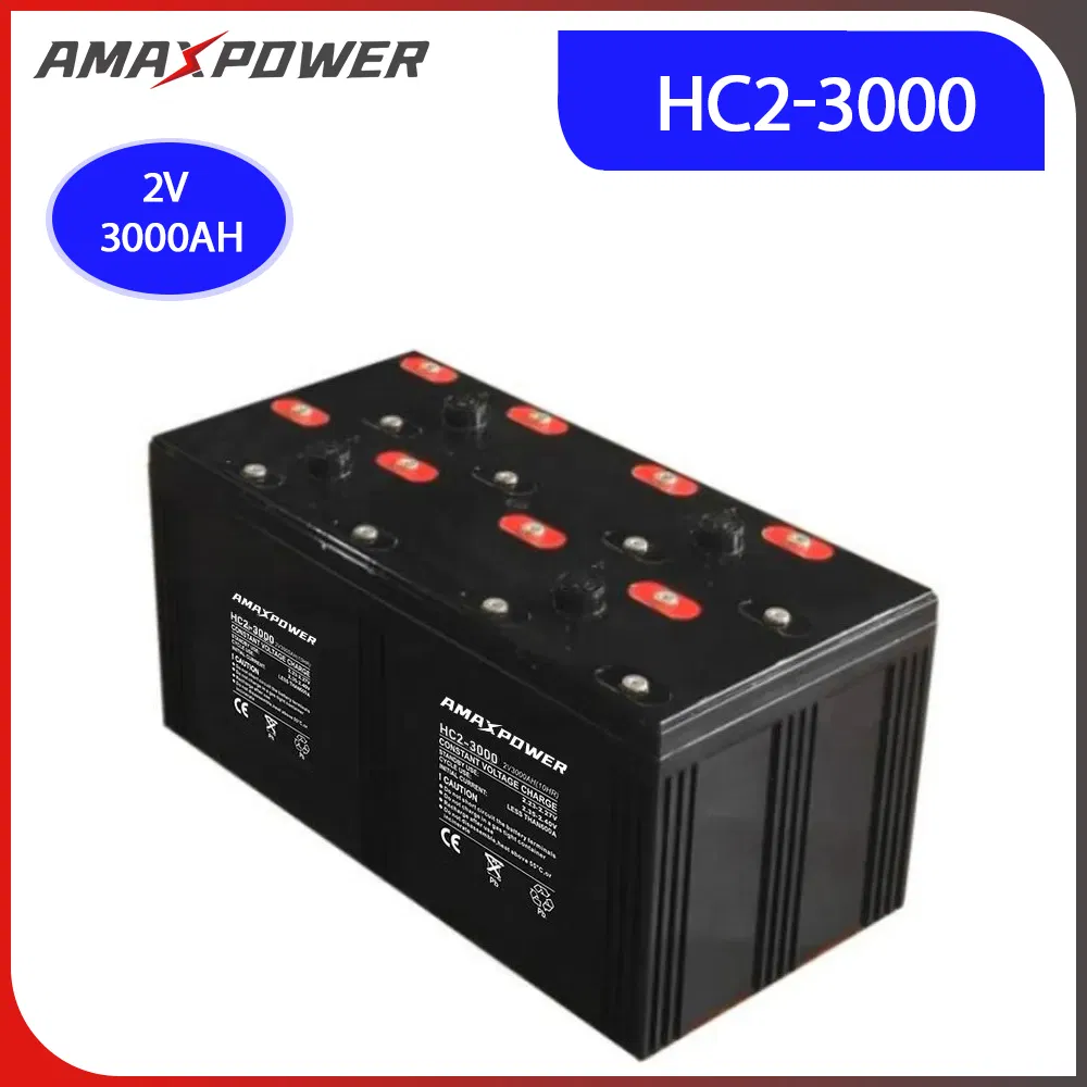 Amaxpower Hot Selling Fast Charging 2V 1000ah Lead Carbon Rechargeable Solar Battery for off Grid Solar Energy Storage System Vs Sunny