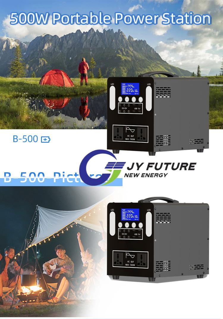 Portable Power Station 500W Solar Generator Battery Portable Solar Panels Battery for Home Solar Power System
