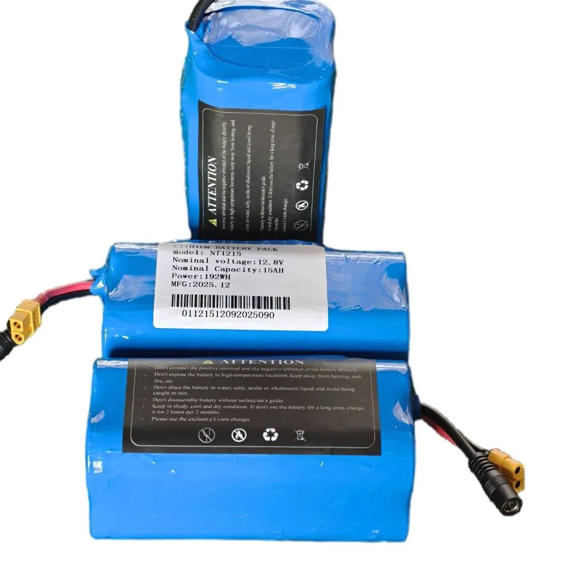 Long-Life 12.8V 15ah Lithium Iron Phosphate Battery 2000+ Deep Cycles
