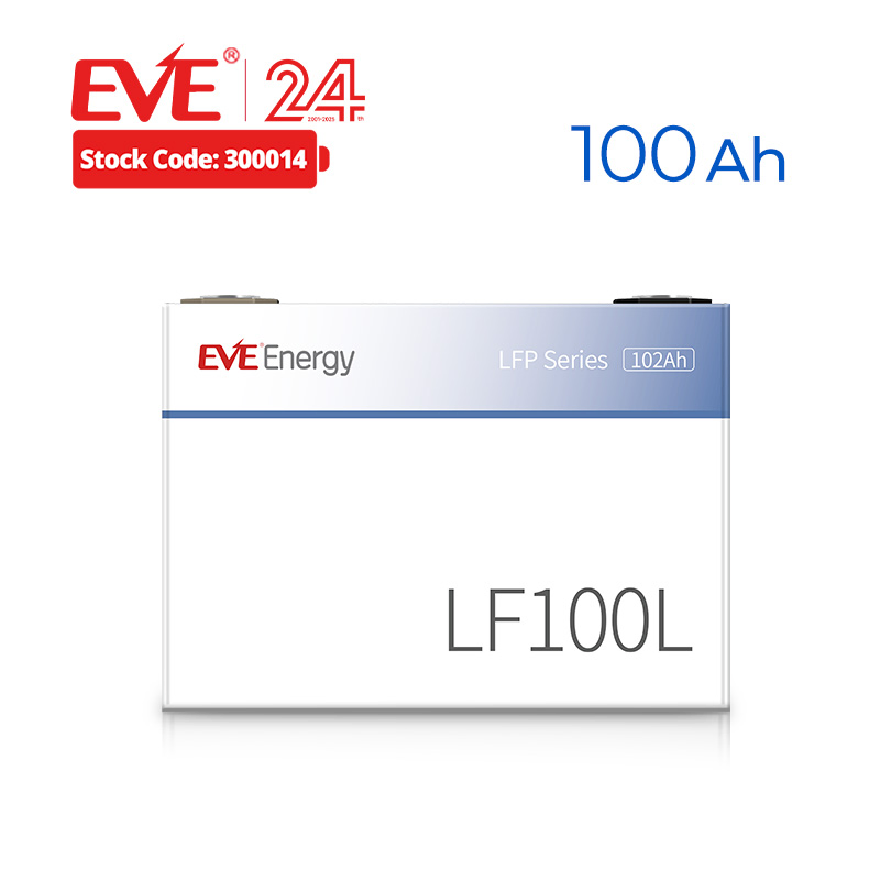 Eve Lithium Ion Battery Cell Energy Storage 100ah 105ah 3.2V Battery LiFePO4 Cell Manufacturer 4000 Cycle 100ah EU Stock Rechargeable Battery Lithium Solar Batt