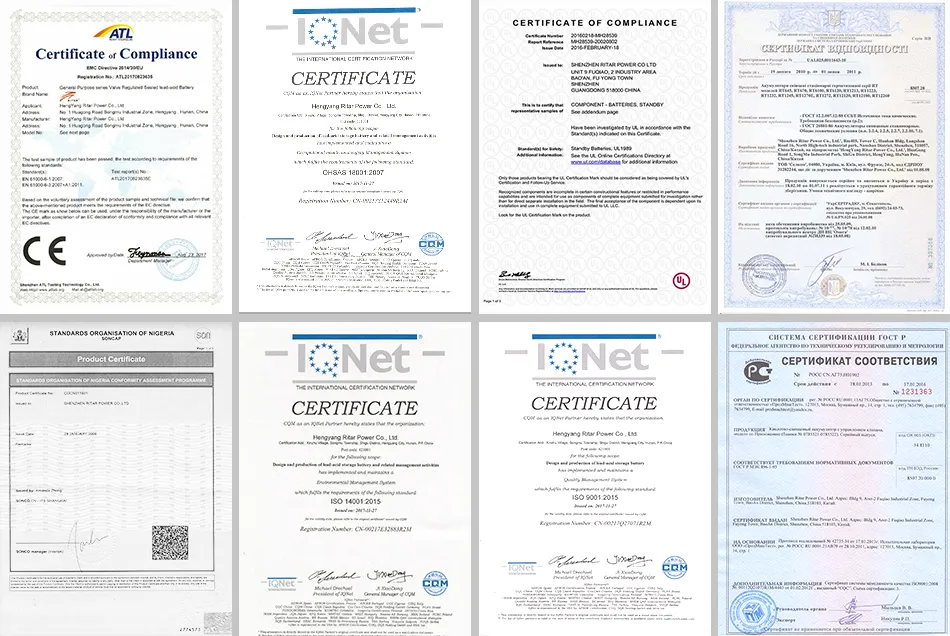 Product Certifications