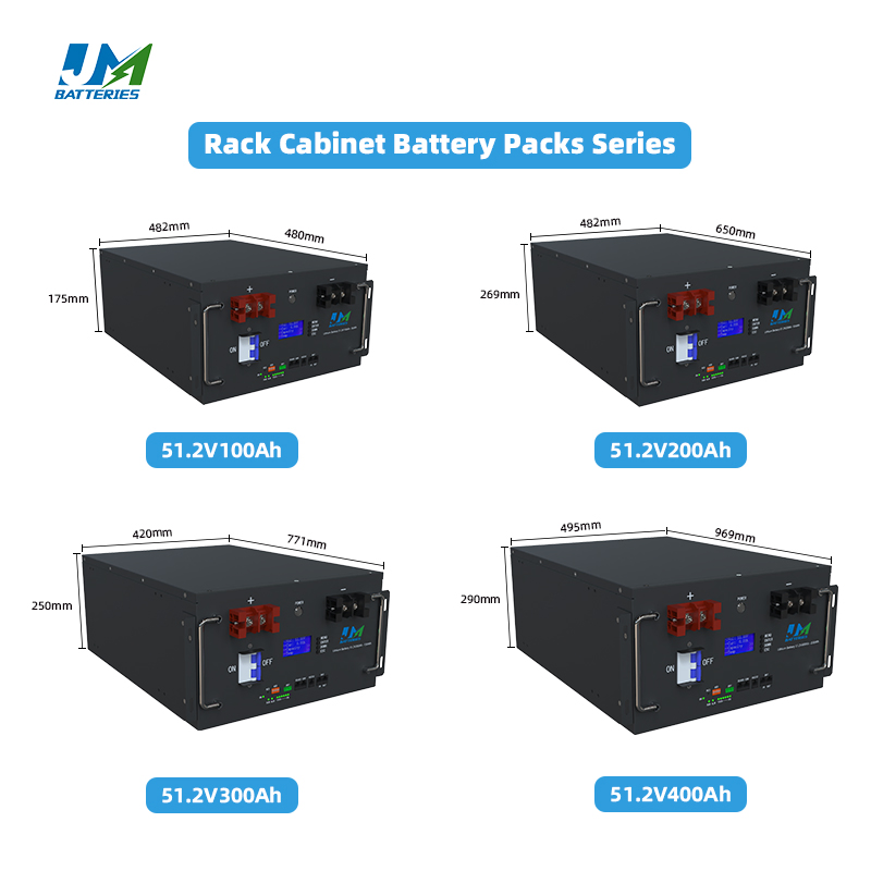Jm 51.2V Modular Catl Cells 48V 100ah UPS Lithium Ion Battery Pack with BMS for Solar System