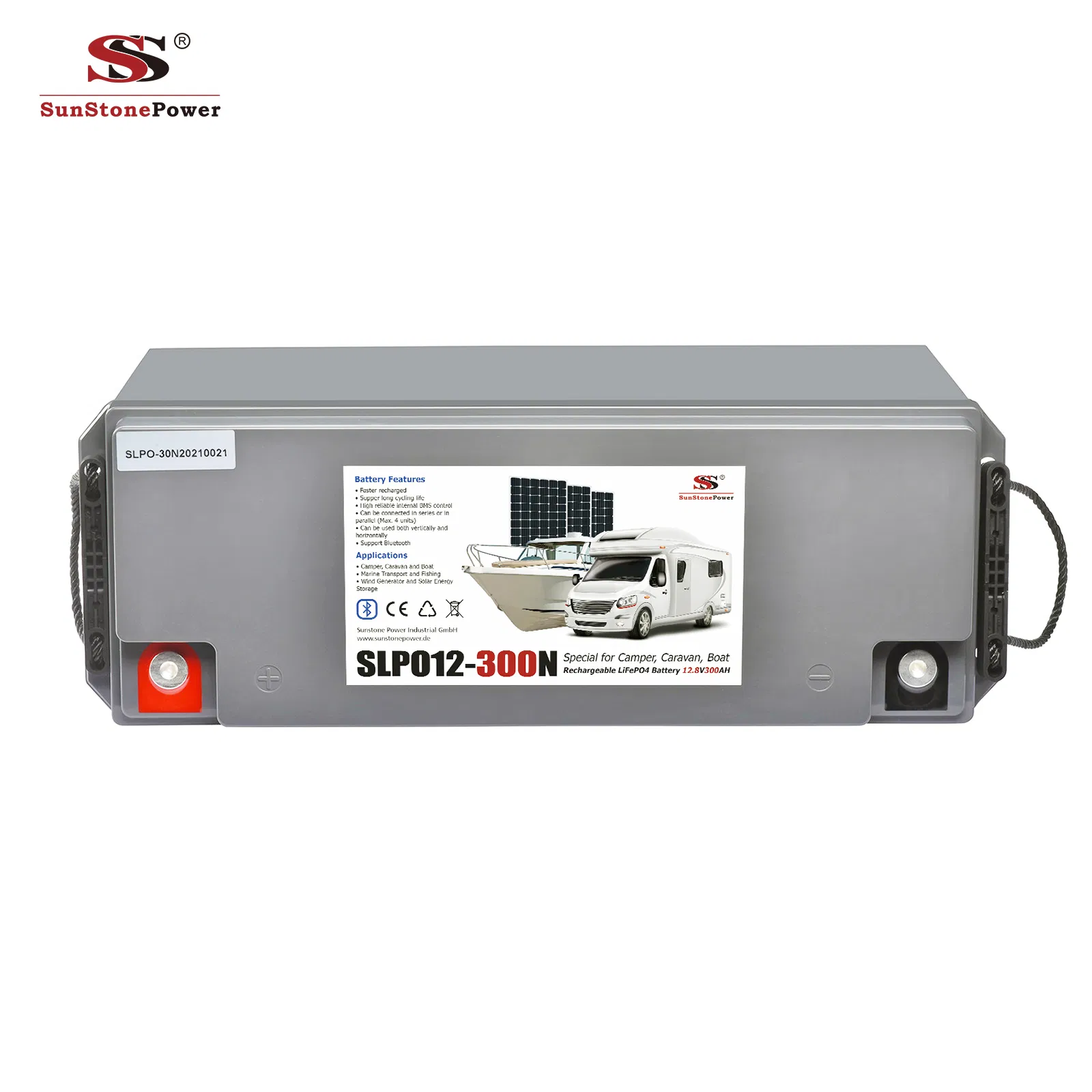 12.8V 300ah Lithium Ion Rechargeable Battery Portable Power Storage LiFePO4 Battery