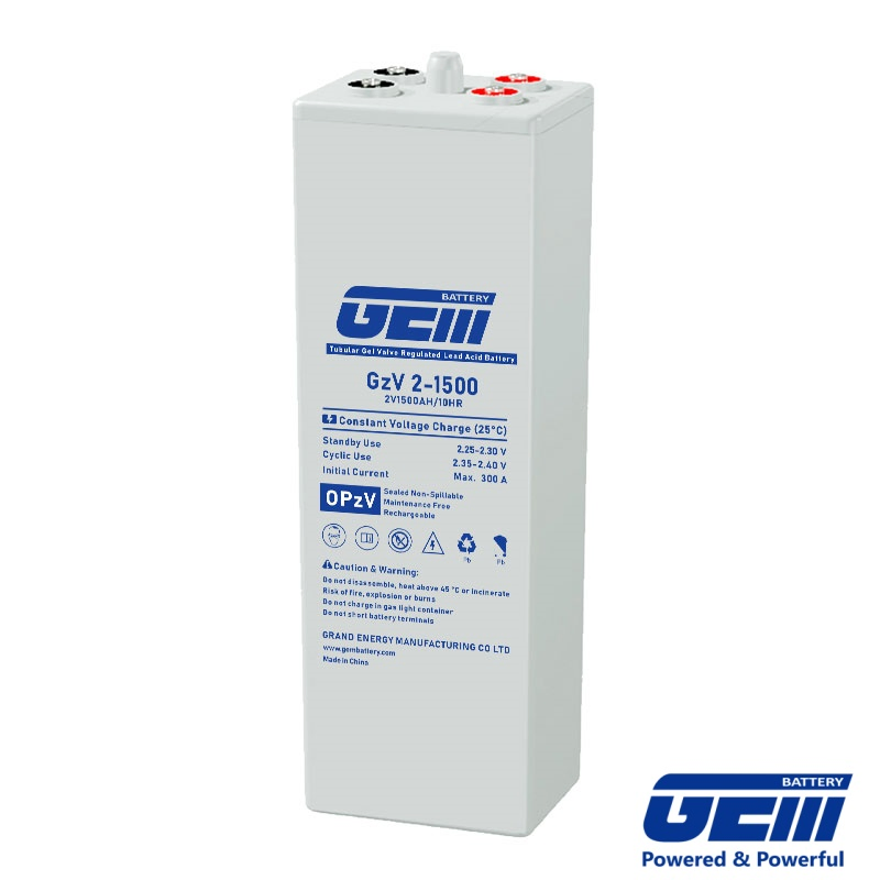 2V1500Ah EV Charging Battery - OPzV Gel Buffer, Stabilizes Grid During Fast Charging