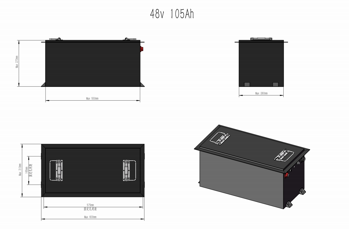 48V 105ah 150ah 200ah 300ah LiFePO4 Batteries for Electric Golf Car Golf Cart Golf Trolley Cart Golf Buggy 4 Seater 6 Seater Low Speed E-Vehicles