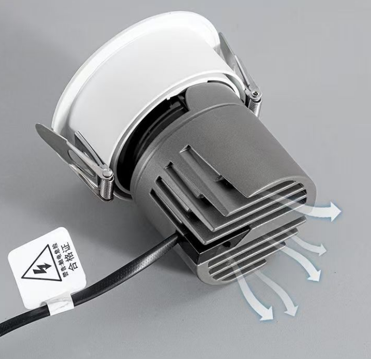 Recessed COB LED Anti-Glare Downlight Deep Cup Black Baffle 7W 12W 15W Adjustable Ceiling Spotlight High CRI 95+ 3-Year Warranty