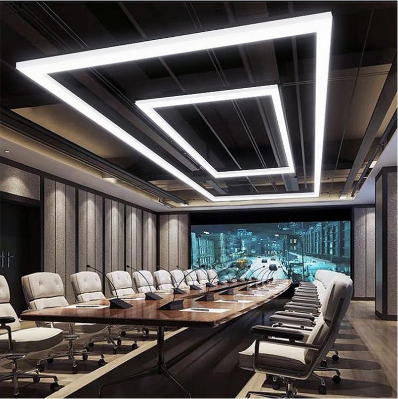 Office Lighting Line Lamp Strip Lamp Commercial Hanging Linear Light for Indoor Building Ceiling Architectural Linear Lighting