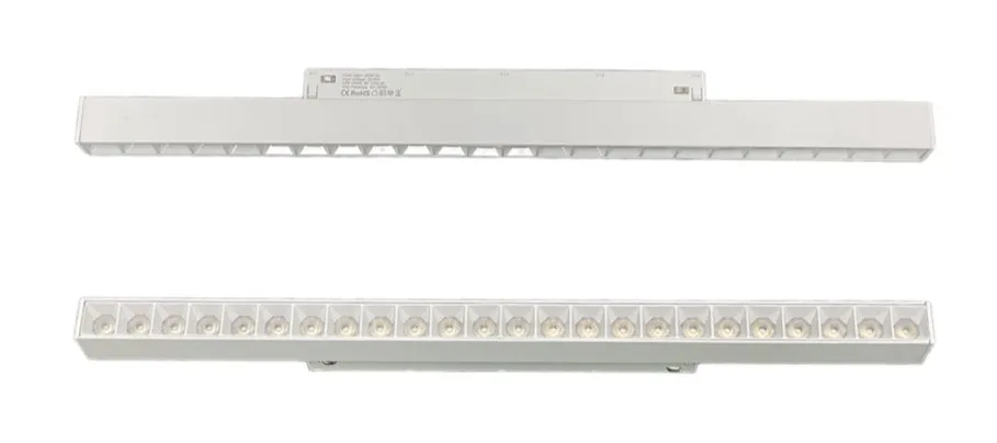 24W Low Voltage 48V Linear Magnetic Track Light for Indoor Decorating