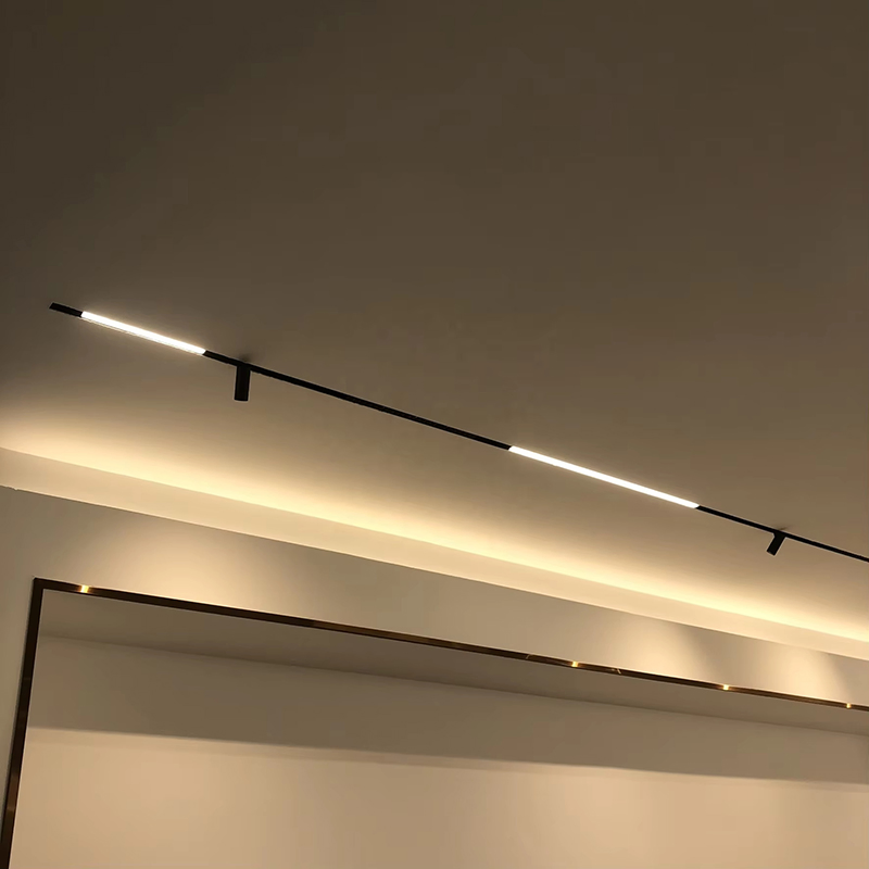 High CRI LED Track Spotlights with Pendant Lamps, Modern Home Lighting Fixtures for Interior Decoration