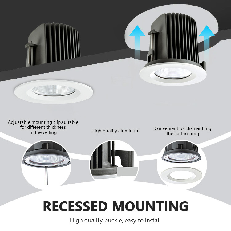 New Product Trimless COB Aluminum Modern 10W-32W Ceiling Recessed LED Downlight For Indoor Home Hotel Decor