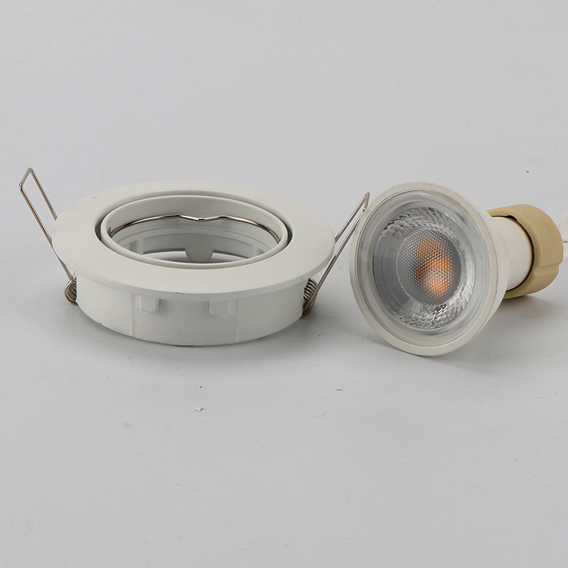 LED Recessed Trimless Adjustable Aluminum GU10 Downlight Module 7W Anti-Glare Dimmable