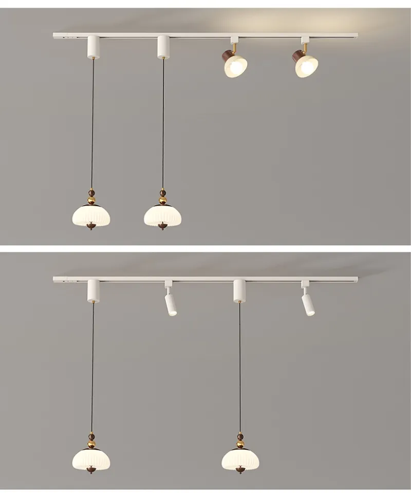New Chinese Style Design and Decoration LED Light Magnetic System Track Light Linear Rail Pendant Light (ZY-D022)