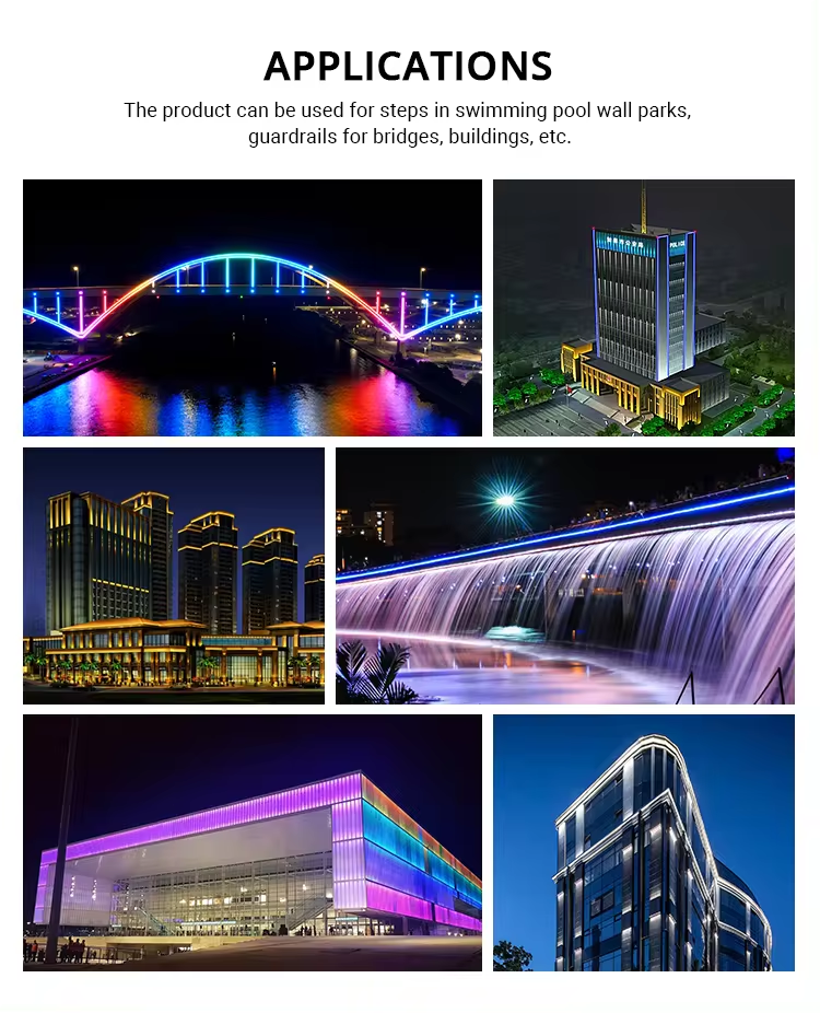 Good Price Linear Lighting 72W RGB DMX512 Control IP66 LED Wall Washer Lights for Architecture