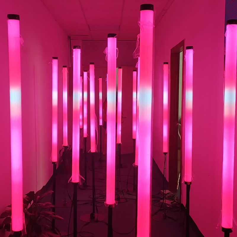 Outdoor 2m RGBW Milky Tubes Light RGB 3D Led DMX Tube