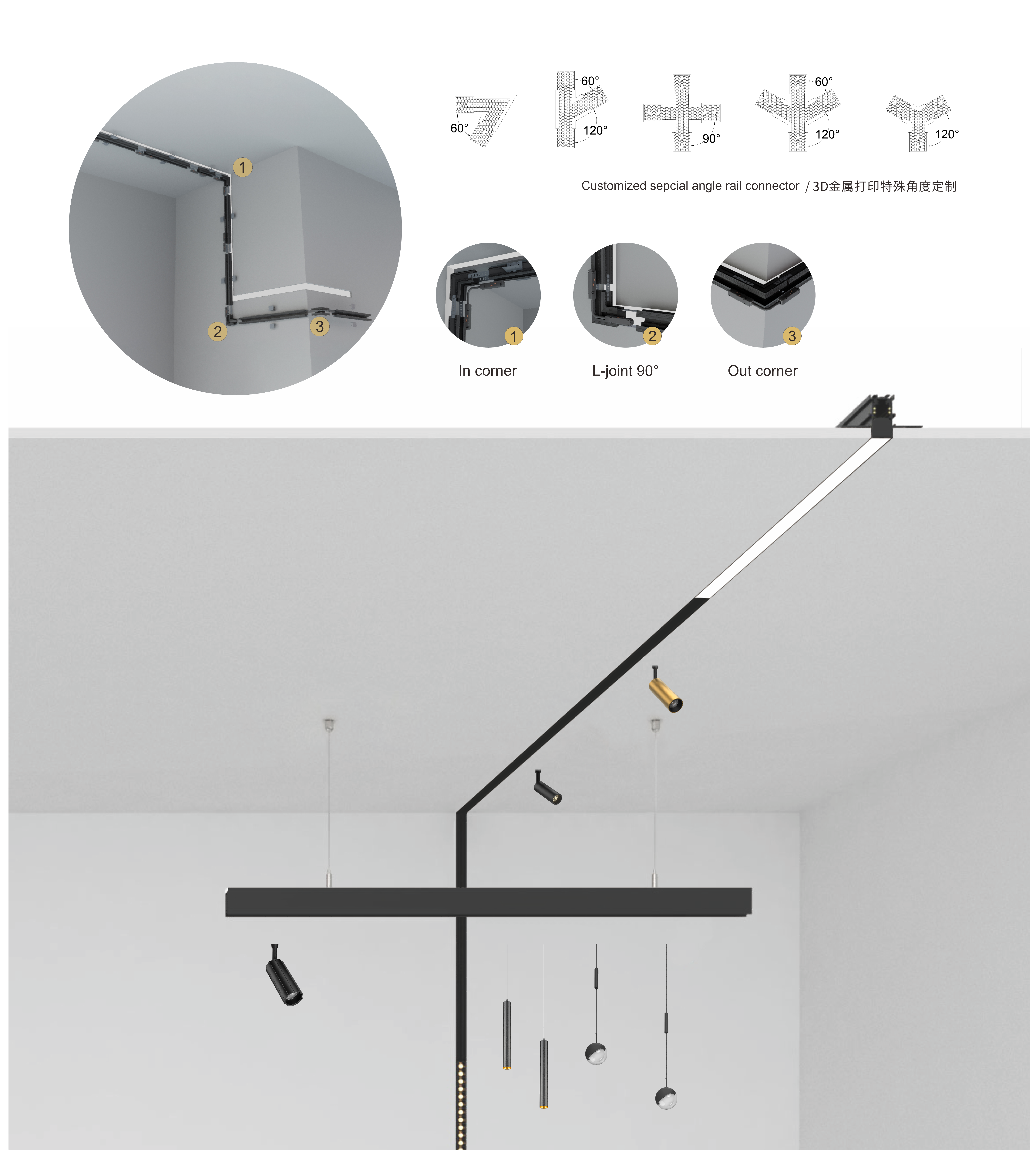 ETL Smart Tuya Ultra Thin Stretch Ceiling Surface Recess Embedded White COB LED Linear Magnetic Aluminum Track CRI 90 5-Year