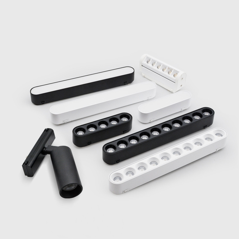 Smart Led Track Magnetic Lights 48v 36w Slim Mini Magnetic Track Light Linear Flood Rail Lighting