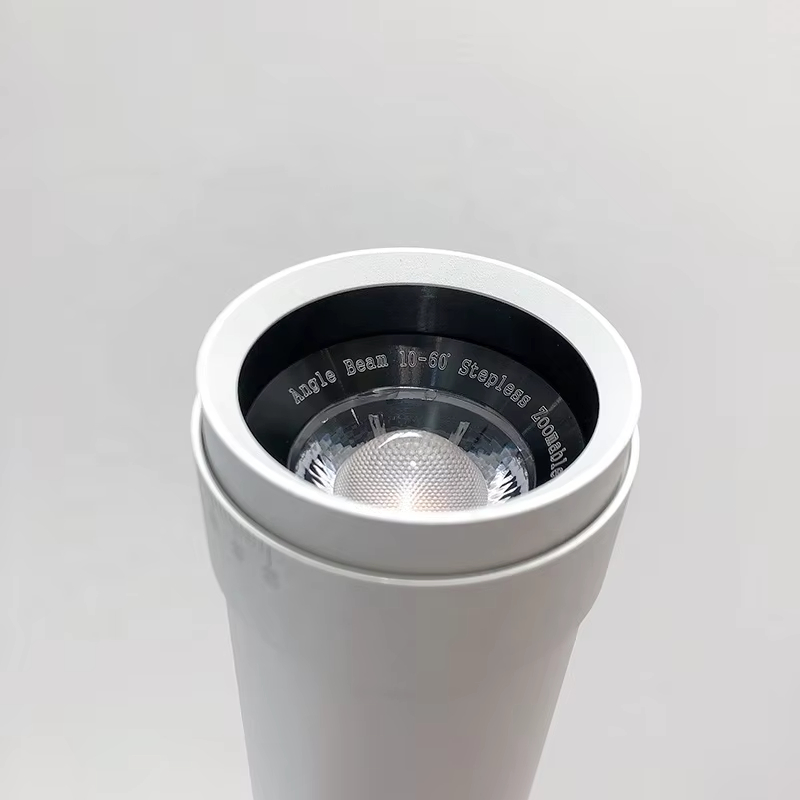 25mm Magnetic Track Surface Mounted Variable Zoom and Adjustable Angle Spotlight