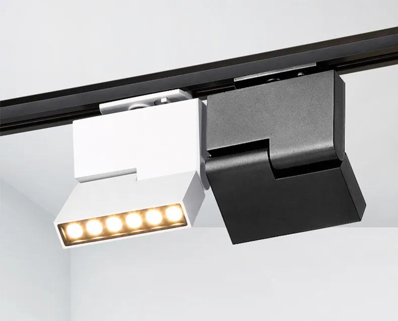 LED Track Light Fixture Housing Commercial Shop Adjustable Track Spotlight
